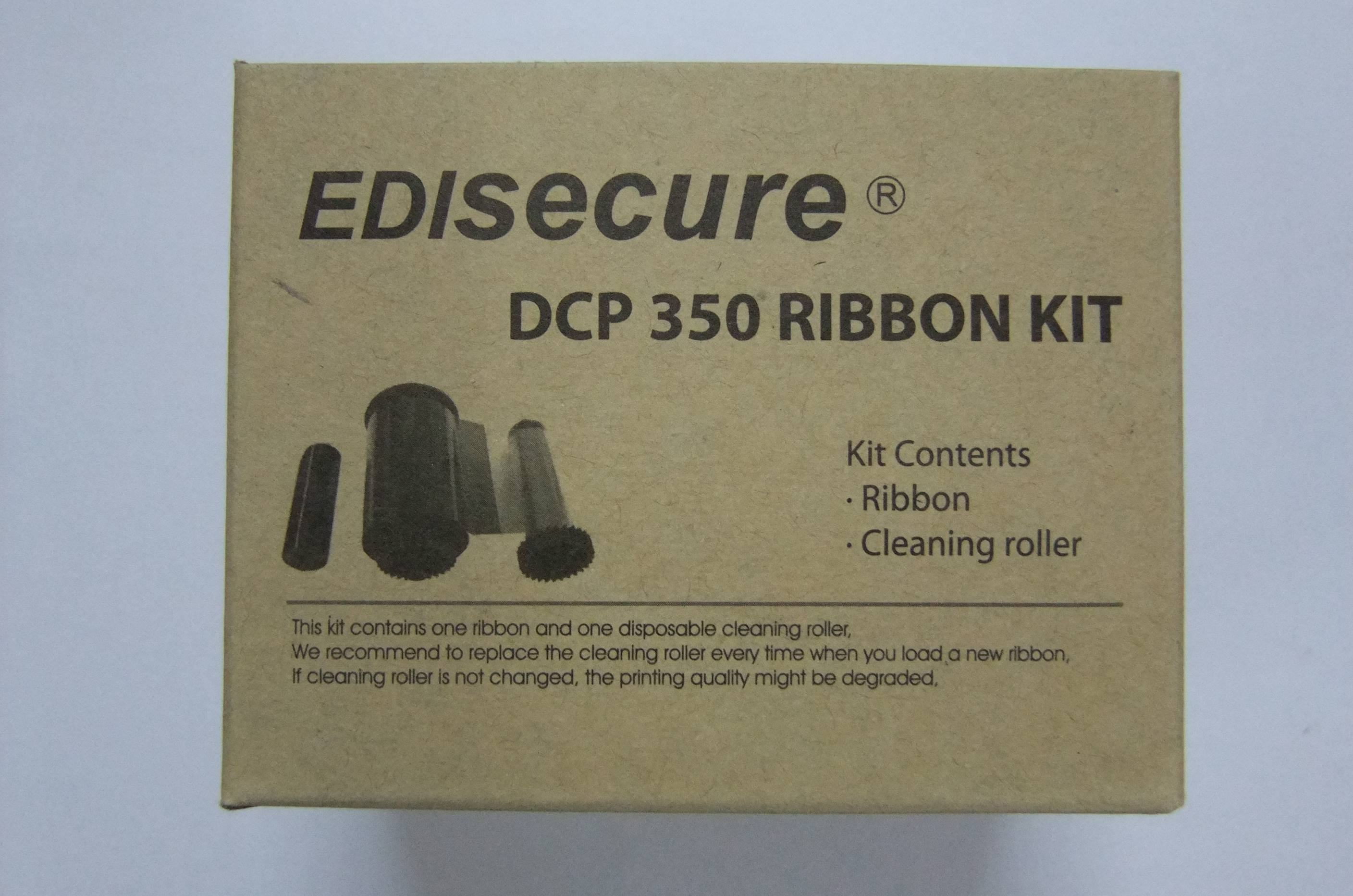 DIC10580 Color Ribbon YMCKO for Edisecure DCP350 Printers - Click Image to Close