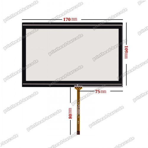 7.1" Touch Screen For Car DVD GPS 170mm*109mm Universal - Click Image to Close