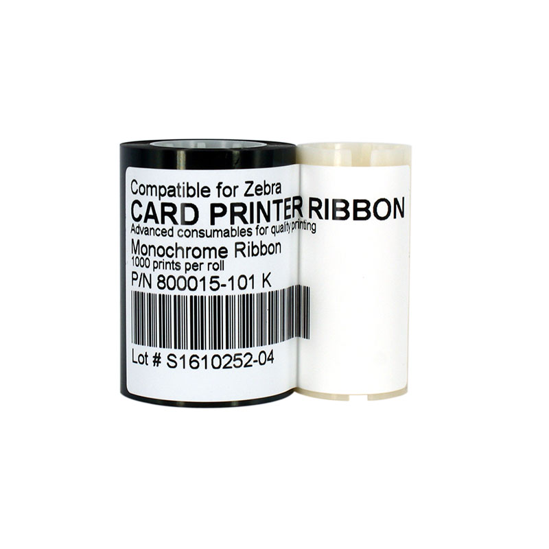 800015-101 K Standard Black Monochrome Ribbon For Zebra printer - Click Image to Close