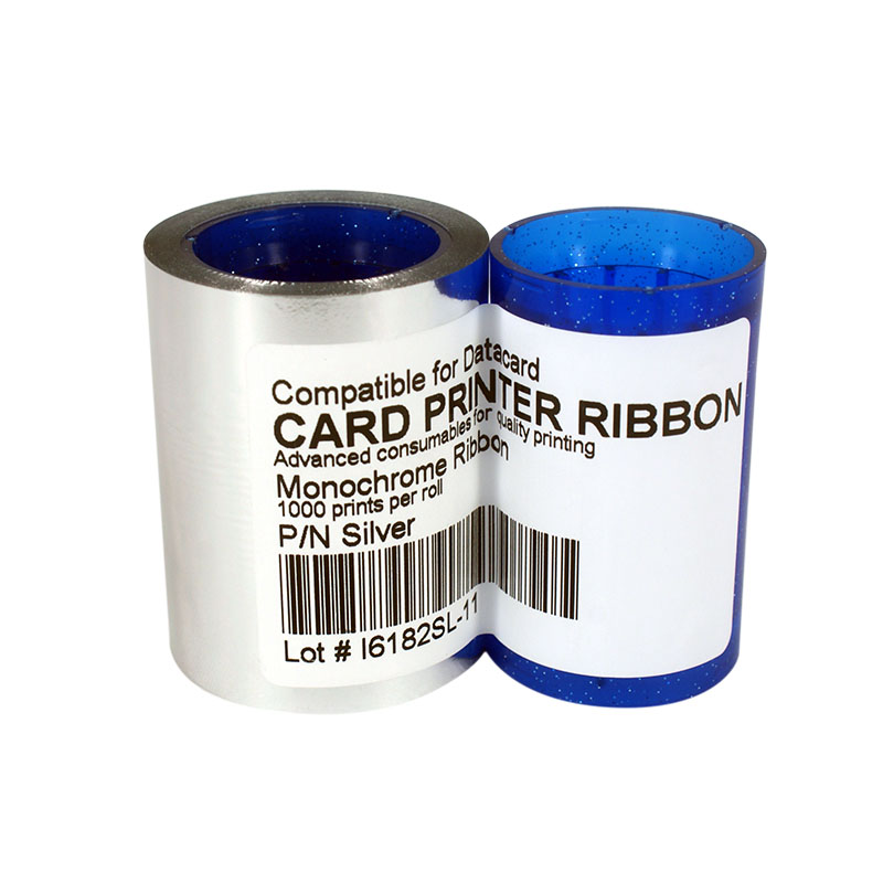 Monochrome ribbon for Datacard Silver DC285SL 1000 prints - Click Image to Close