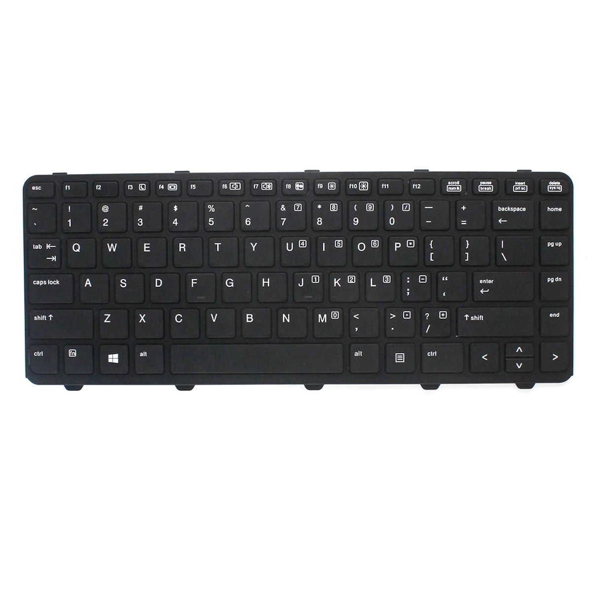 Keyboard with Frame for HP ProBook 430 G2 440 G2 445 G2 Laptop - Click Image to Close