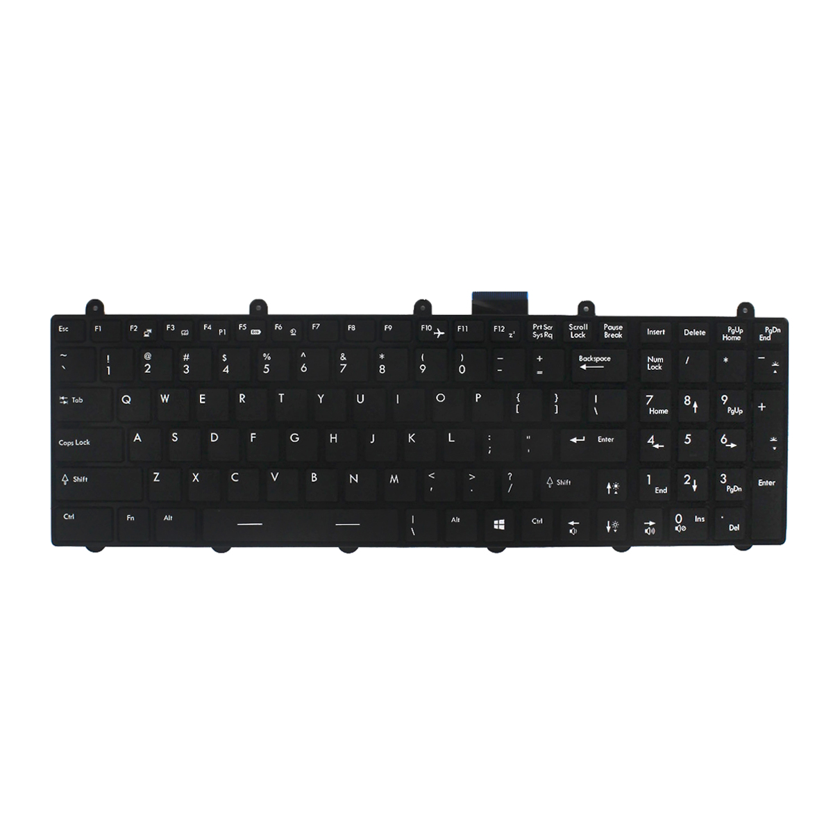 Black Backlit Keyboard for MSI GE60 GE70 GT60 GT70 Laptop - Click Image to Close