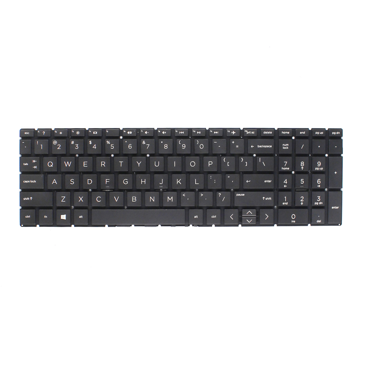 Non-Backlit Keyboard for HP 15-DA 15T-DA 15-DB 15T-DB 15-DX Lapt - Click Image to Close