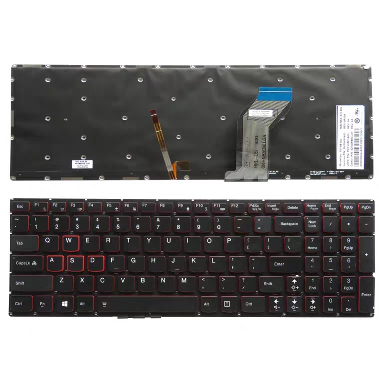 New laptop keyboard for Lenovo 15 Y700 15-ISK with backlit - Click Image to Close
