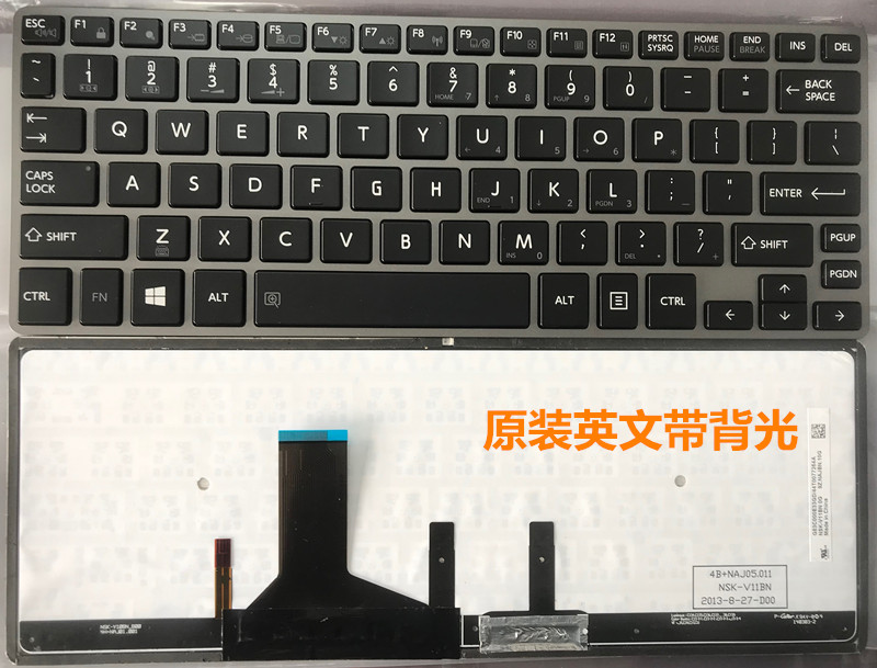 Used original laptop keyboard for Toshiba Z30-A Z30-C Z30T-B Z30 - Click Image to Close