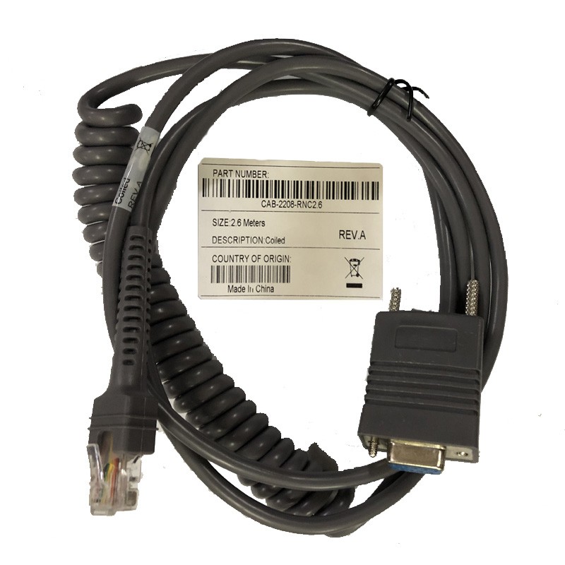 New compatible Coiled cable For Symbol LS2208 LS4208 DS6708 USB - Click Image to Close