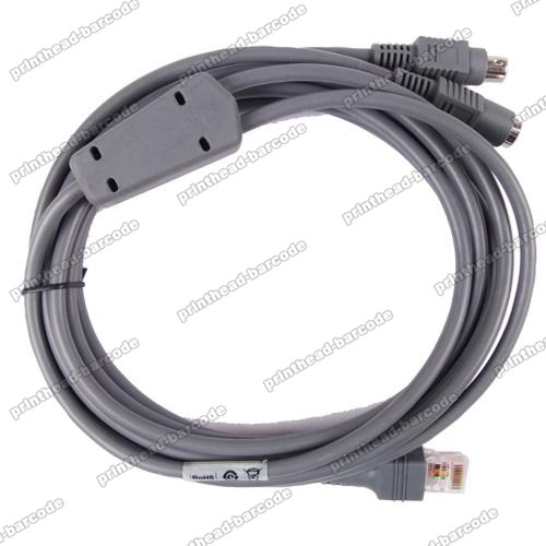 For Symbol PS2 Keyboard Wedge Cable LS2208 LS4208 3M Compatible - Click Image to Close