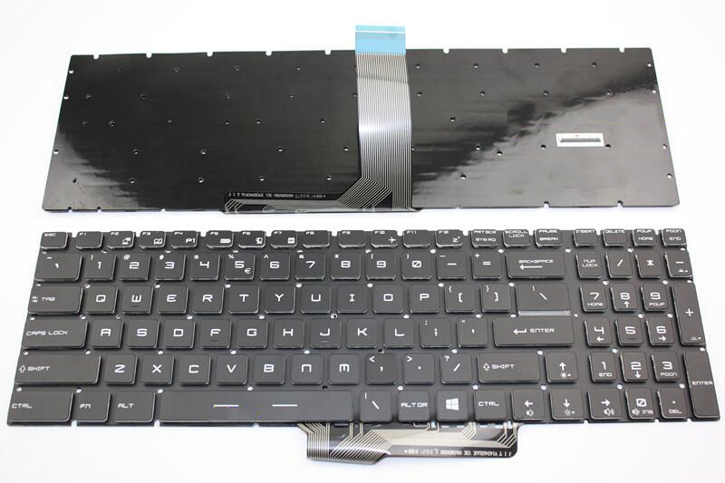 New keyboard for US-Layout MSI GE63 GE63VR GE73 GE73VR - Click Image to Close