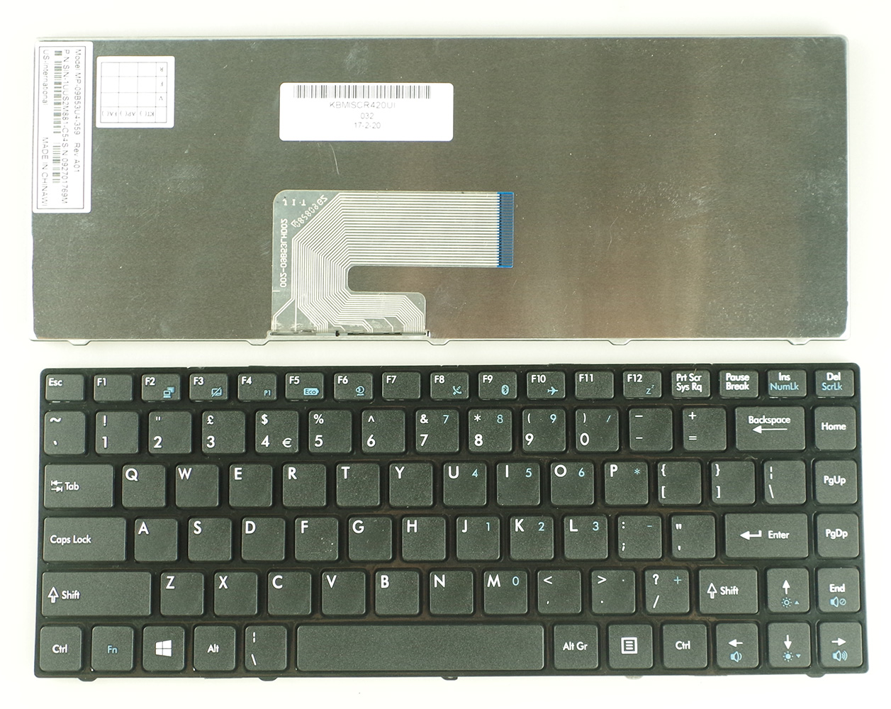 New compatible laptop keyboard for MSI CR420 CR400 X350 EX465 CX - Click Image to Close