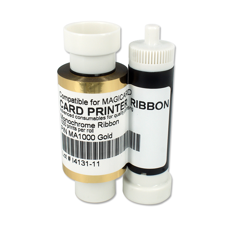 New compatible color ribbon for Magicard MA1000K gold 1000 sheet New compatible color ribbon for Magicard MA1000K gold 1000 sheet