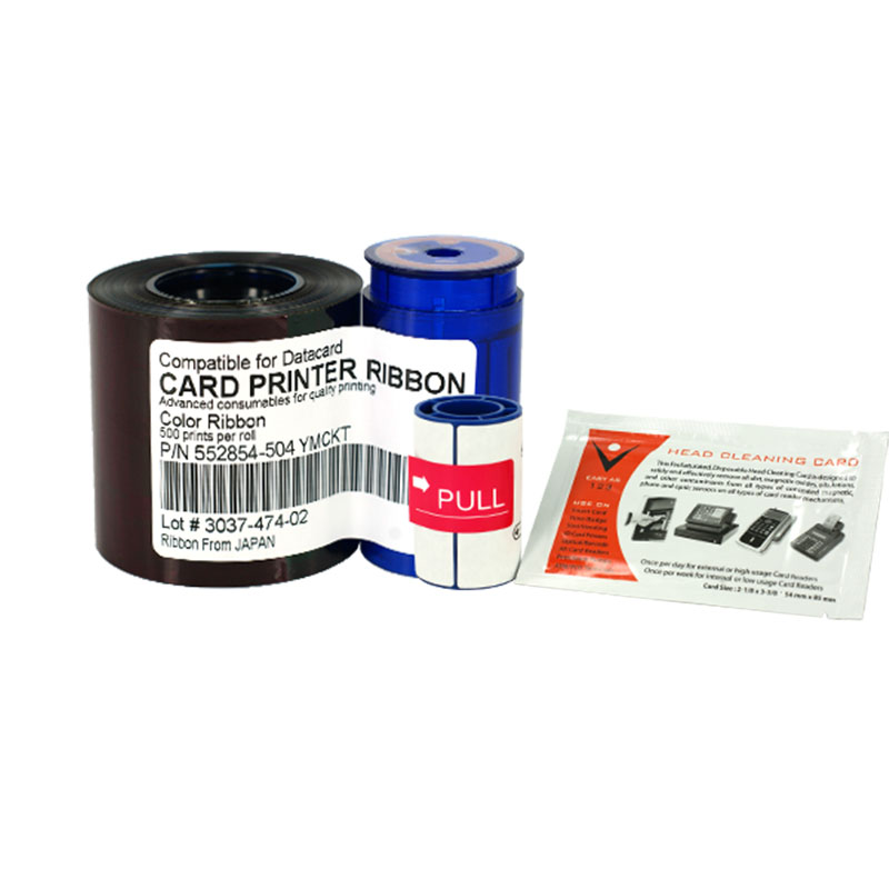 552854-504 YMCKT Color Ribbon 500 prints for Datacard printer