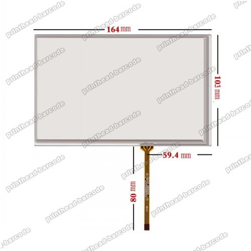 7.1" Touch Screen For AUO C070VW03 V0 164mm*103mm Compatible