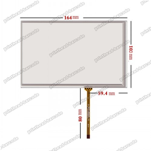 7.1" Touch Screen For Tianma TM070RDH01 164mm*103mm Compatible