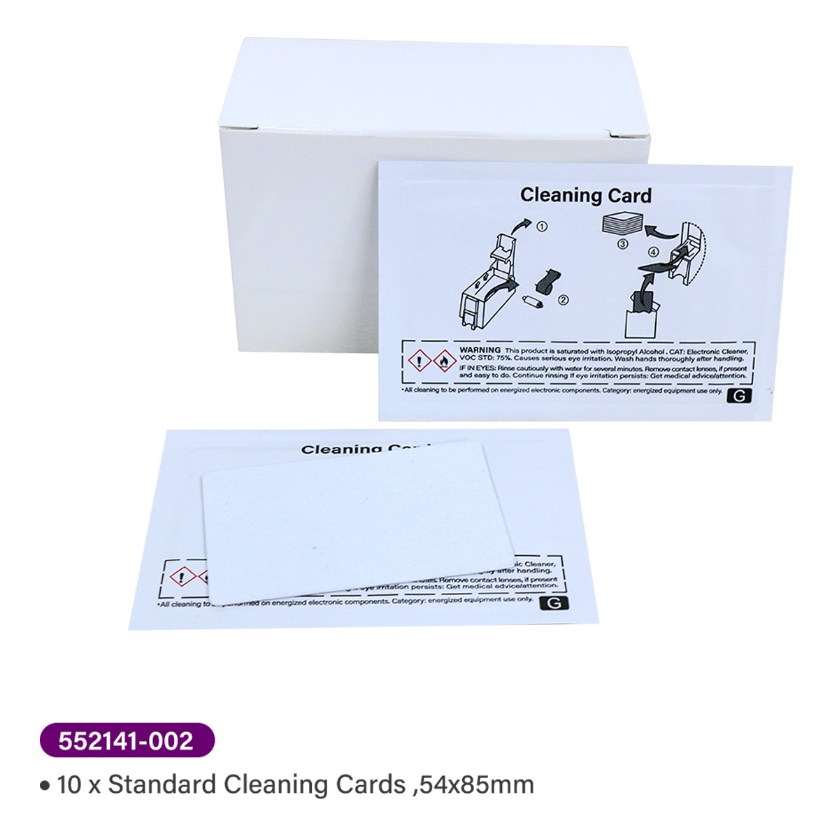 New compatible Clean card for Datacard 552141-002 10 pcs CR80 54