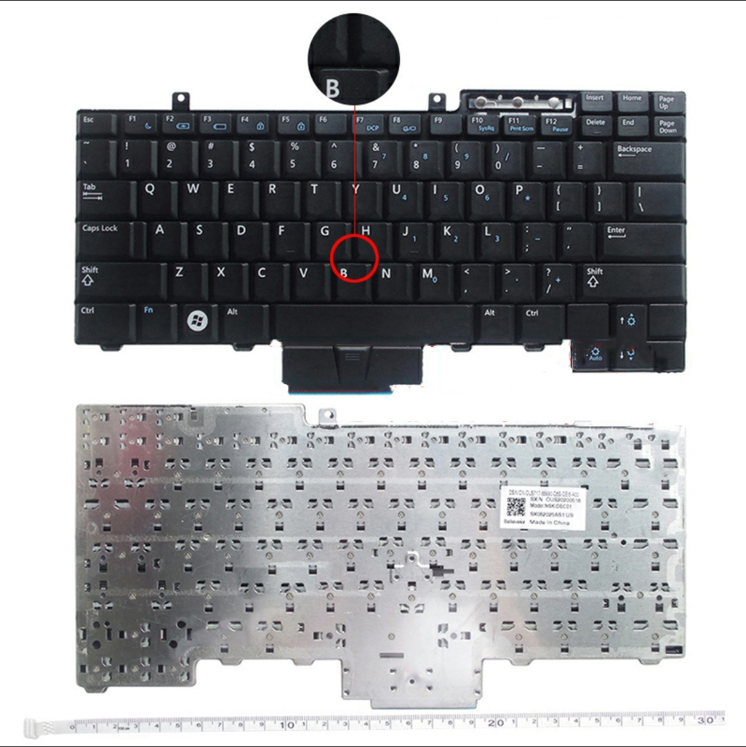 New compatible laptop keyboard for Dell E6400 E6410 M2400 E6500