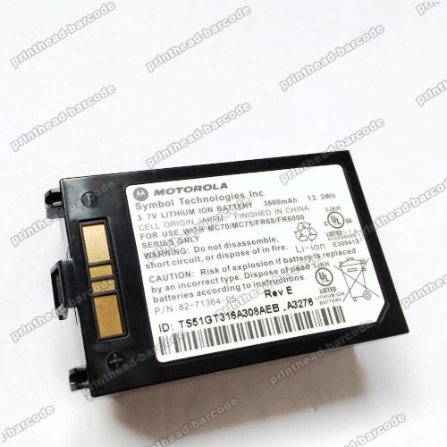 Battery for Symbol MC70 MC75 FR68 FR6000 82-71364-05 3600mAh