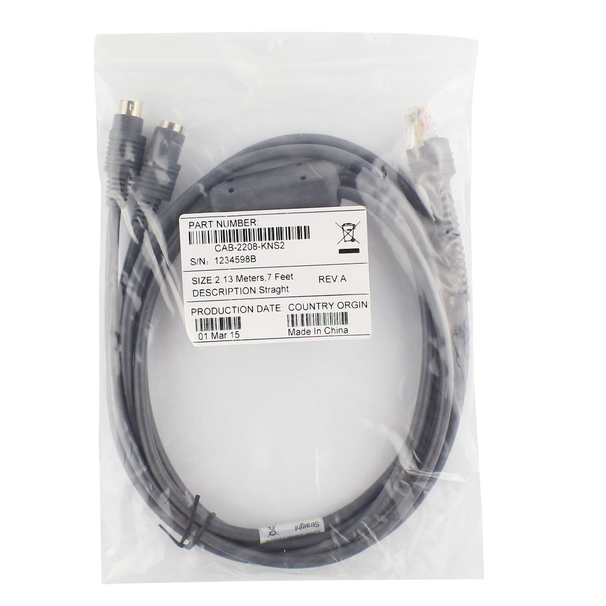 New compatible Barcode Scanner Cable for (ZA) LS2208 LS4208 DS67